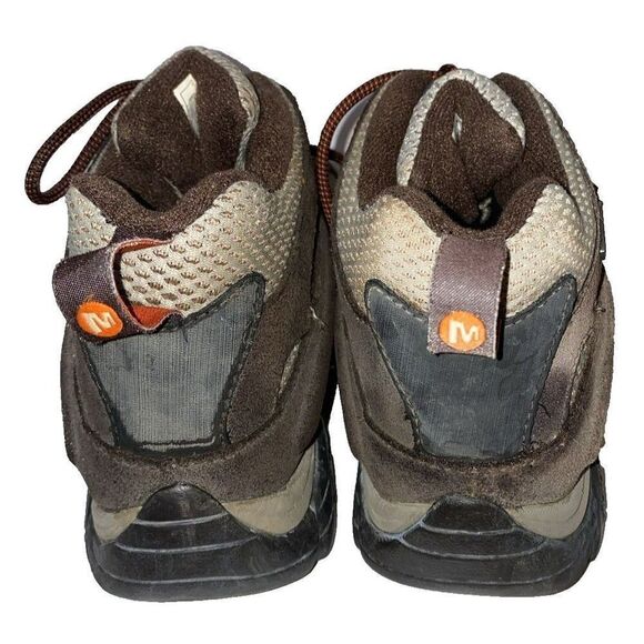 Merrell Moab Bungee Cord Women’s J88790 Brown Ankle Hiking Boots Size 8.5 trail - Picture 8 of 12